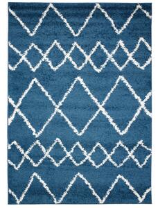 Kusový koberec shaggy Prata modrý 200x290cm