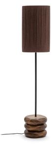 Stolní lampa v tmavě přírodní barvě z masivu akácie (výška 147 cm) Kor – Kave Home