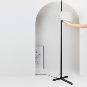 STAND UP stojací lampa, černá a šedá - FARO