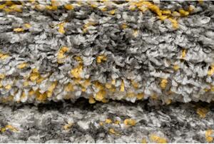 Kusový koberec shaggy Piska žlutý 60x100cm