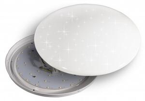 FULGUR Nástěnné / stropní LED osvětlení s čidlem ANETA STAR-S, 16W, denní bílá, 29cm, kulaté, třpytící efek s-34387