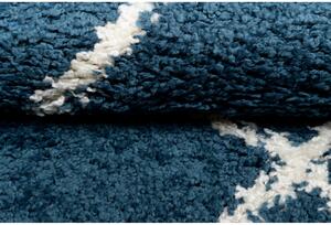 Běhoun shaggy Praka modrý 80 cm