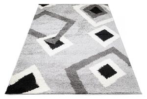 Kusový koberec shaggy Pruba šedý 60x100cm