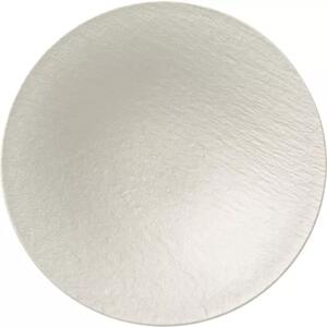 Talíř s vyvýšeným okrajem Villeroy & Boch Manufacture Rock 29 cm, bílý (6 ks)