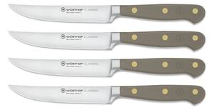 Wüsthof CLASSIC Colour Sada 4 nožů na steaky 12 cm Velvet Oyster 1061760401