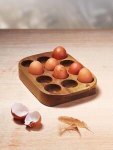 Dřevěný box na vejce Acacia