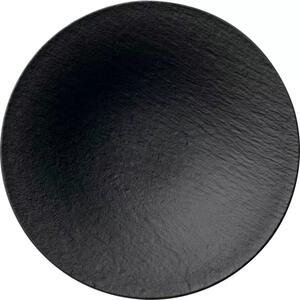 Talíř s vyvýšeným okrajem Villeroy & Boch Manufacture Rock 29 cm, černý (6 ks)