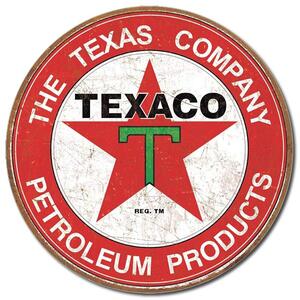 Plechová cedule Texaco - The Texas Company 30cm