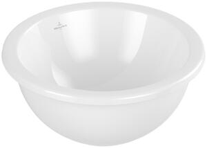 Villeroy & Boch Loop & Friends umyvadlo 38x38 cm kulatý pod pult bílá lesk 4A5201R1