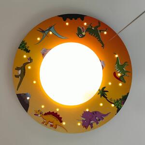 Stropní světlo Dinosauři s LED hvězdnou oblohou