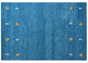 Vlněný koberec 160 x 230 cm modrý CALTI