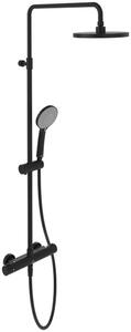 Villeroy & Boch Universal Showers sprchová sada na stěnu s termostatem s dešťovou sprchou černá TVS109002000K5