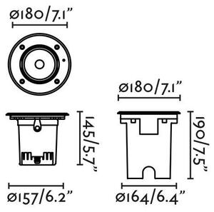 FARO 70312 GEISER 180 zapuštěný wall washer - FARO