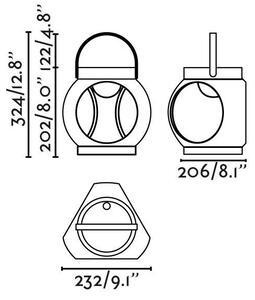 CANDELA přenosná nabíjecí lampa, terakota - FARO