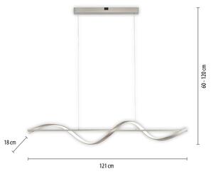 Paul Neuhaus Q-Swing LED závěsné světlo, ocel