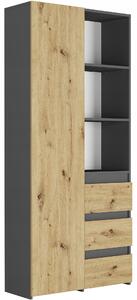 Regál Briod (antracit + artisan). Akce -14%