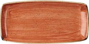 Talíř mělký Churchill Stonecast Spiced Orange 29,5x15,5 cm