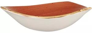 Talíř hluboký Churchill Stonecast Spiced Orange 23,5 cm, trojúhelníkový
