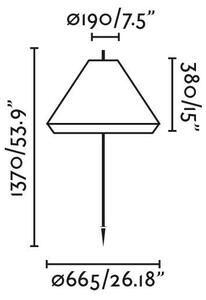 SAIGON OUT C70 lampa se zápichem, šedá/béžová 1M - FARO