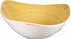Talíř hluboký Churchill Stonecast Mustard Seed Yellow 15,3 cm, trojúhelníkový