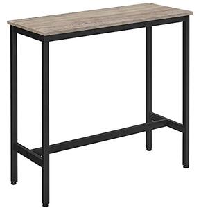 VASAGLE Barový stůl - černá/bílá - 100x90x40 cm