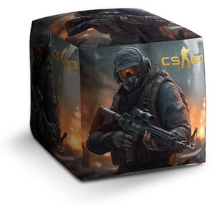 Sablio Taburet Cube CS:GO Voják 2: 40x40x40 cm
