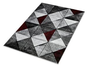 Breno Kusový koberec ALORA A1045 Red, 80x150 cm, Vícebarevné/Šedá