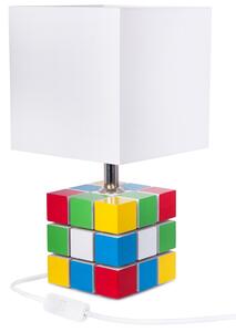 Hellux Stolní lampa RUBI E27 multibarevná/bílé stínítko