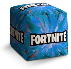 Sablio Taburet Cube FORTNITE modrá: 40x40x40 cm