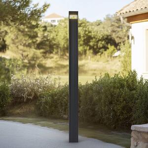 Lucande Venkovní svítidlo LED Tavion, 230 cm, antracit, IP65, Černá, Hliník, Moderní