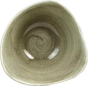 Talíř hluboký Churchill Patina Burnished Green 15,3 cm, trojúhelníkový