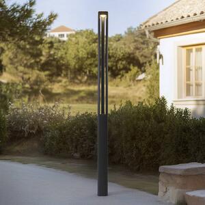 Lucande LED venkovní světlo Pirron, 230 cm, antracitová, IP65, Černá, Hliník, Moderní