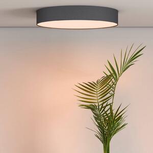 Calex Smart LED stropní svítidlo Fabric, Ø 40 cm, RGBW, stmívatelné, stmívatelný, Černá, Obývací pokoj / jídelna, Plast, Moderní