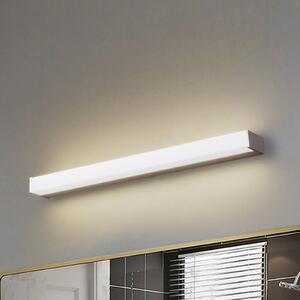Nástěnné svítidlo Lindby LED Philippa, hranaté, 59 cm, barva hliníku, IP44