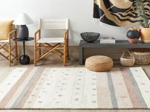 Vlněný koberec gabbeh 160 x 230 cm béžový/hnědý KARLI