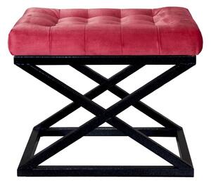 Atelier del Sofa Taburet Capraz - Black, Red, Černá, Červená