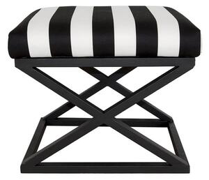 Atelier del Sofa Taburet Capraz - Black, White, Černá, Bílá