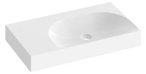 Ravak Lite umyvadlo 80x45 cm obdélníkový nábytkový bílá lesk XJXL1380001