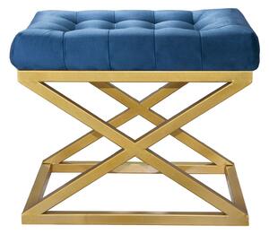 Atelier del Sofa Taburet Capraz - Gold, Blue, Zlatá, Modrá