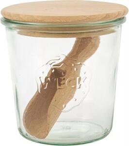 Dóza na potraviny s dřevěnou lopatkou 0,5 l Weck