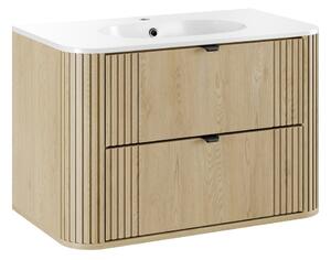 Sada skříňka Comad Ovalia Cremona OVALIA CREMONA 82-80-46-2S, umyvadlo Comad Pure PURE WHITE GLOSS UM 80-46