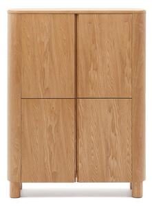 Skříňka v dekoru jasanu v přírodní barvě 100x134x40 cm Salaya – Kave Home