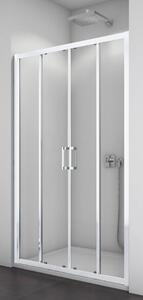 SanSwiss TOPS4 1200 04 07 Sprchové dveře dvoudílné 120 cm, bílá/sklo