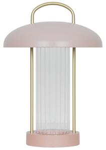 Nordlux Růžová kovová stolní LED lampa Mirano