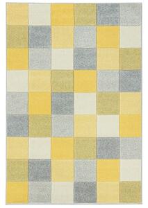 Breno Kusový koberec PORTLAND 1923/RT44, 67x120 cm, Žlutá/Vícebarevné