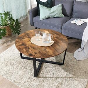 Goleto Rustikální kulatý stolek | 88 x 88 x 47 cm