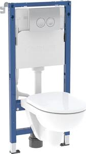 Geberit Duofix Basic wc souprava s mísou, sedátkem a tlačítkem 118.339.21.3