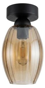 BRILAGI - LED Stropní svítidlo R GLASS 1xE27/60W/230V pr. 17cm černá/kouř béžová