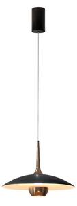 MAXLIGHT P0676 - LED Lustr na lanku MANUKA LED/12W/230V pr. 28 cm zlatá/černá