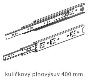 PIXEL | šatní skříň PX3 | 80 cm | s policemi a šatní tyčí | dub/bílá lux/šedá